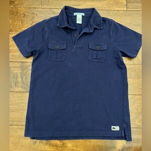 Boy’s Janie and Jack blue shirt with pockets size 8